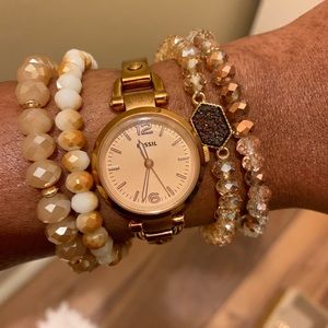 SOLD!! Rose Gold Fossil Watch